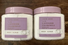 2x Pack BIG 19oz Calm Abode Body Scrub Lavender Chamomile by Home & Body Company