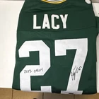 Eddie Lacy Signed Green Bay Packers #27 Football Jersey 2013 OROY Inscr