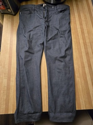 HIROSHI KATO The Pen Slim Gray Raw 10.5oz Selvedge Denim Size: 38X29 Made in USA