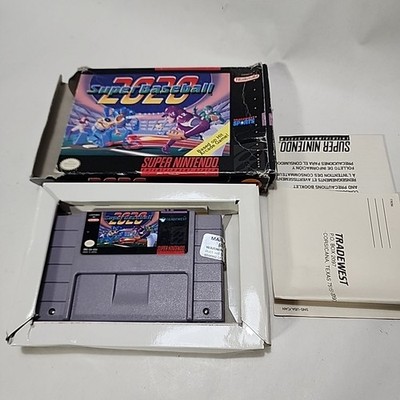 Super Baseball 2020 Super Nintendo SNES With Box 