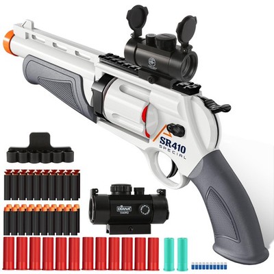 Toy Guns for Boys, Shotgun Foam Blaster, Enhanced Revolver Children Outdoor C...