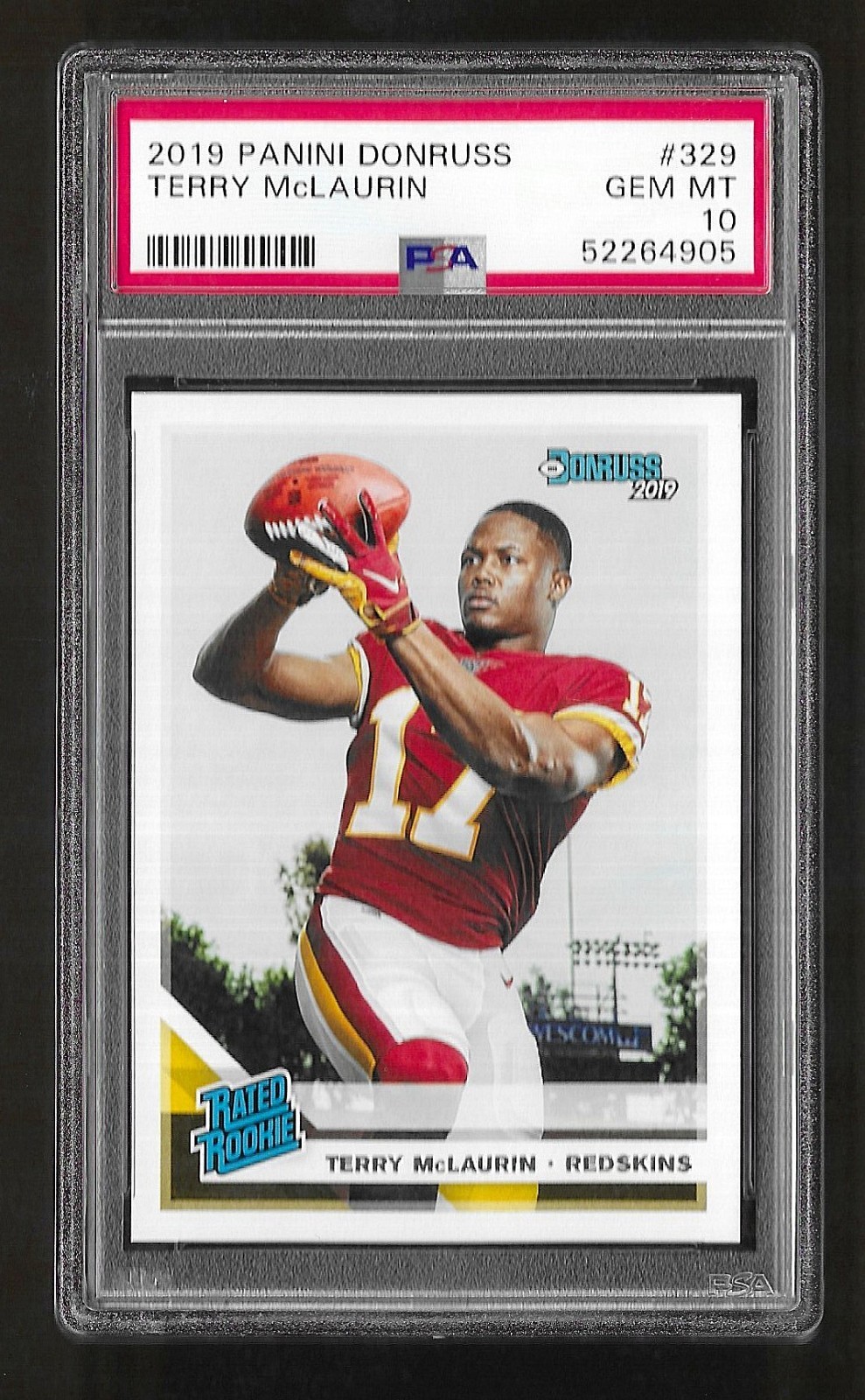 2019 Panini Donruss #329 Terry McLaurin RC Rookie PSA 10