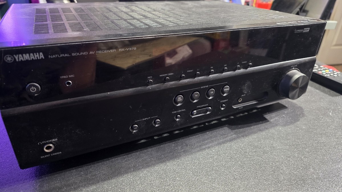 Yamaha 5.1 Channel RX-V379 Bluetooth 4K Home Theater Surround  display picture 1