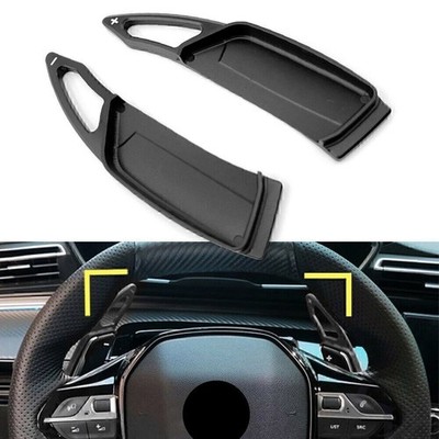 Schaltwippen Verlängerung Alu Schwarz Für Peugeot 3008 5008 GT 2017-2022