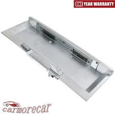 SILVER REAR LICENSE PLATE BRACKET TRIM MOLDING FOR 2003-05 HUMMER H2 15189235