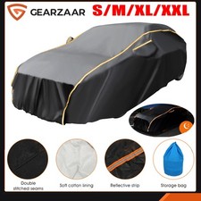 Universal Waterproof 6 Layer Car Cover Heavy Duty Cotton Rain Snow UV Protection