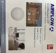 Extractor Fan.     Airflow iCONstant HT dMEV Humidity Timer Fan White