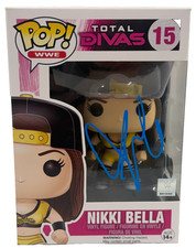 Nikki Bella Signed WWE Funko Total Divas Authentic Autograph Beckett