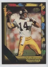 1991 Wild Card 10 Stripe Neil O'Donnell #125 Rookie RC 0h1. rookie card picture