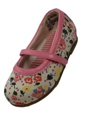 Osh Kosh Infant Girls Pink Floral Baby Shoes Mary Janes Flats 3
