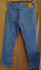 Vintage Levis 505 Jeans Mens 34x32 Blue Regular Fit Straight Leg Denim 1980's