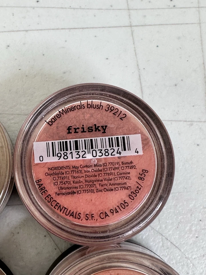 bareMinerals i.d. Mineral Powder Lot Champagne Warm Frisky Sun-Kissed Face Blush - Image 4 of 4