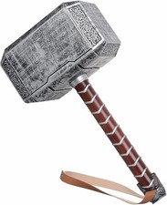 Antique Thor Hammer Cosplay Weapons, Battle Foam Axe Great for LARP Replica Gift