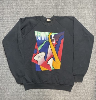 Vintage Kenny G Sweatshirt Mens XL 90s Jazz Saxophone Music Crewneck Sweater