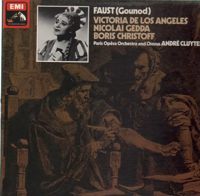 Charles Gounod Faust (de Los Angeles, Gedda, Christoff) NEAR MINT Vinyl LP-Box