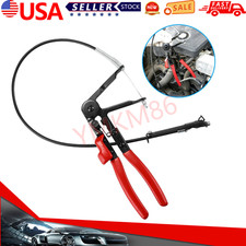 2ft For Fuel Oil Water Hose Auto Tool Flexible Wire Long Reach Hose Clamp Pliers
