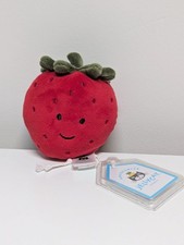 Jellycat Fabulous Fruit Strawberry Rare Retired Genuine BNWT