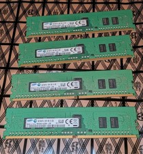 Lot of 4 Samsung 4GB DDR4 ECC RDIMM PC4-2133P Server RAM M393A5143DB0-CPB
