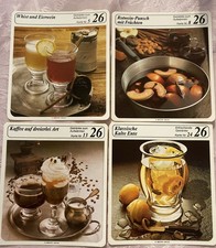 4 x Meister Verlag   Meisterkoch Rezeptkarten - Getränke und Aufwärmen