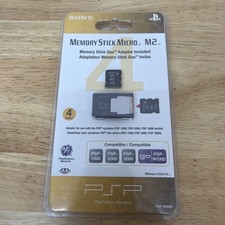 Genuine Sony 4GB Memory Stick Micro M2 with adapter for Sony PSP OEM- NEW 98583