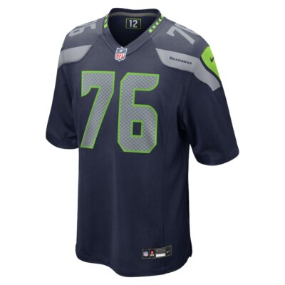 Seattle Seahawks Grey Zabel #76 Nike Navy 2025 Official NFL