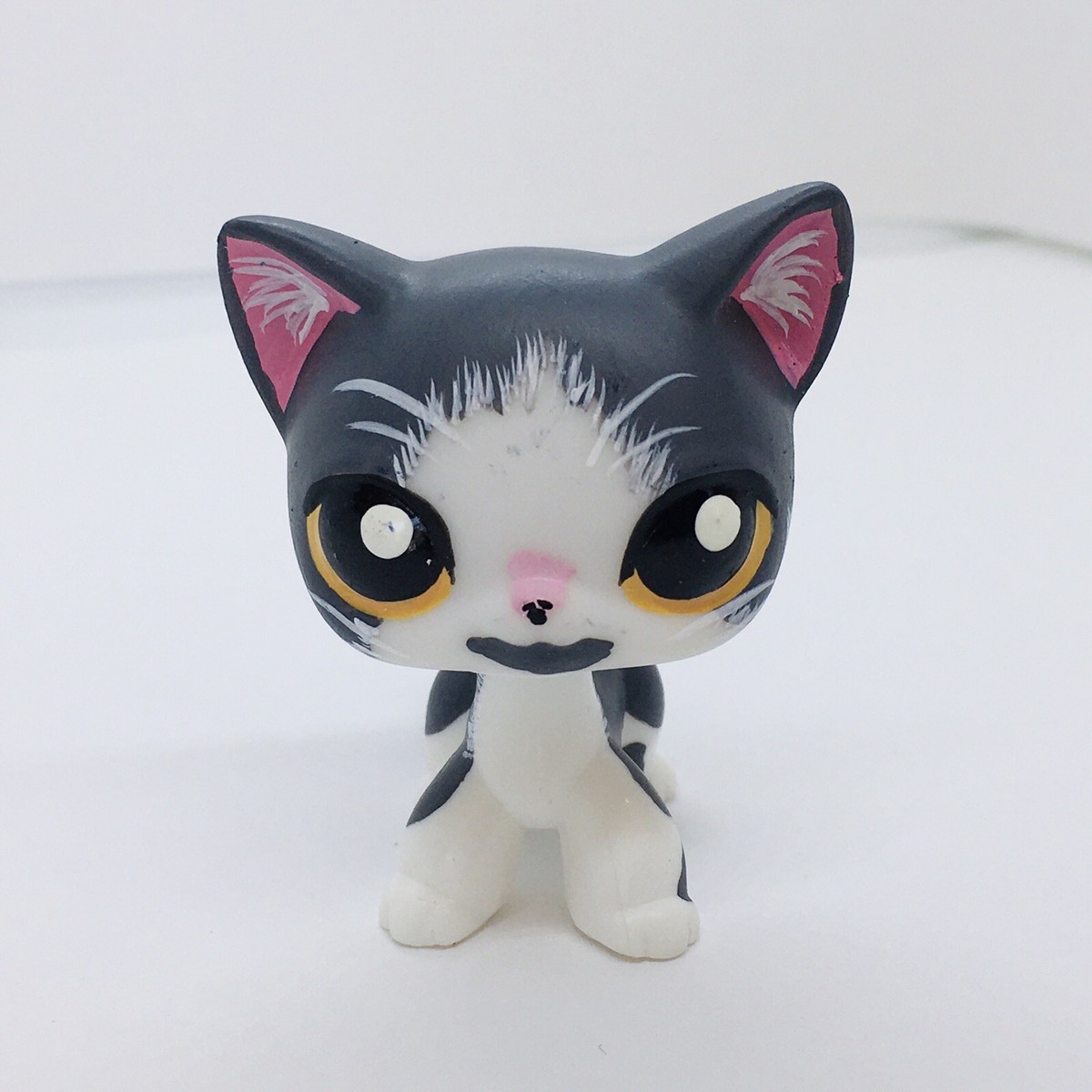 Littlest PetShop OOAK Rainbow Cat Chat Unique custom handmade