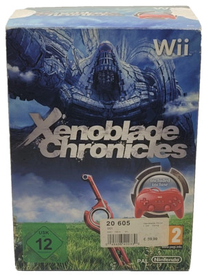 Xenoblade Chronicles Limited Edition Classic Red Bundle Wii CIB Top