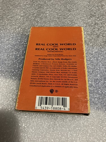 David Bowie – Real Cool World CASSETTE - Picture 5 of 5