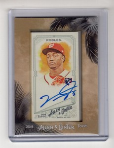 Victor-Robles-2018-Topps-Allen-amp-Ginter-Mini-Framed-AUTO-MA-VR-NATIONALS