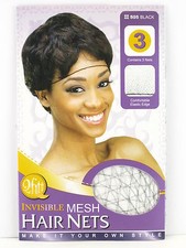 QFITT INVISIBLE MESH HAIR NETS - 3 PCS. 00505