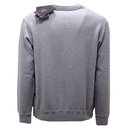 0196AF felpa uomo PAUL & SHARK grey cotton sweatshirt man - Picture 2 of 4