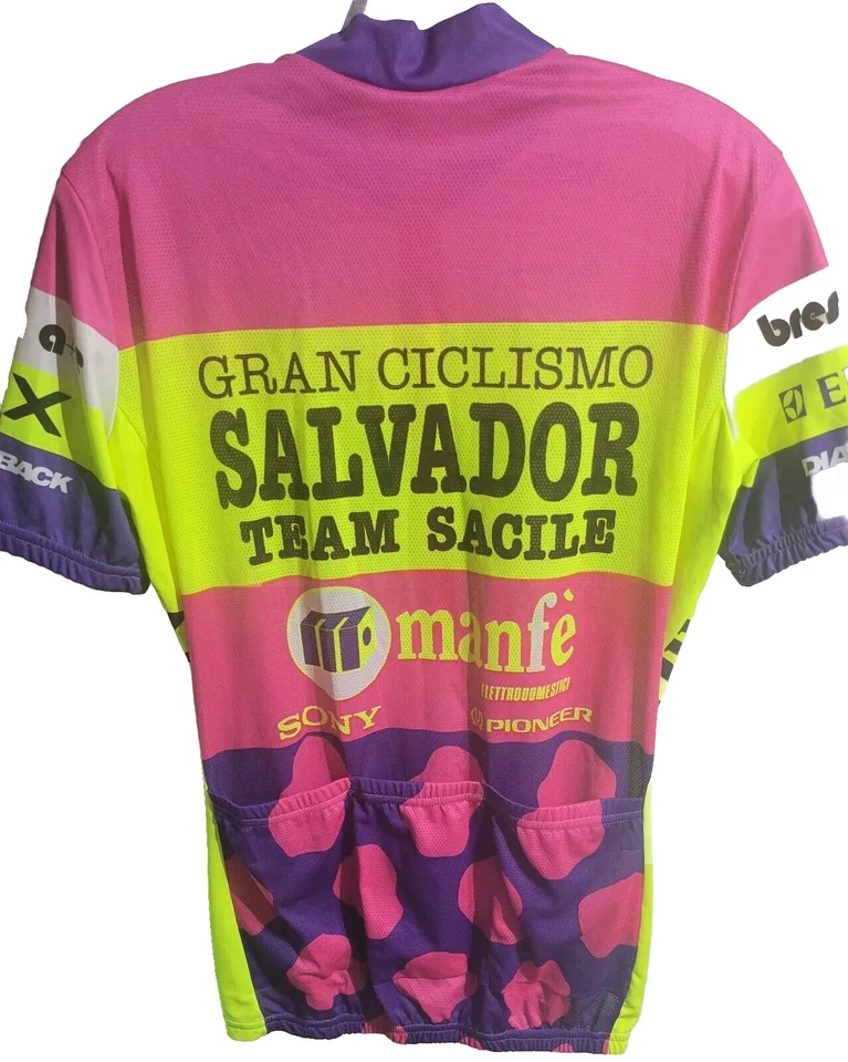 Giessegi Cycling Jersey 1/2 Zip Multicolored Size M 4 - Image 2 of 2