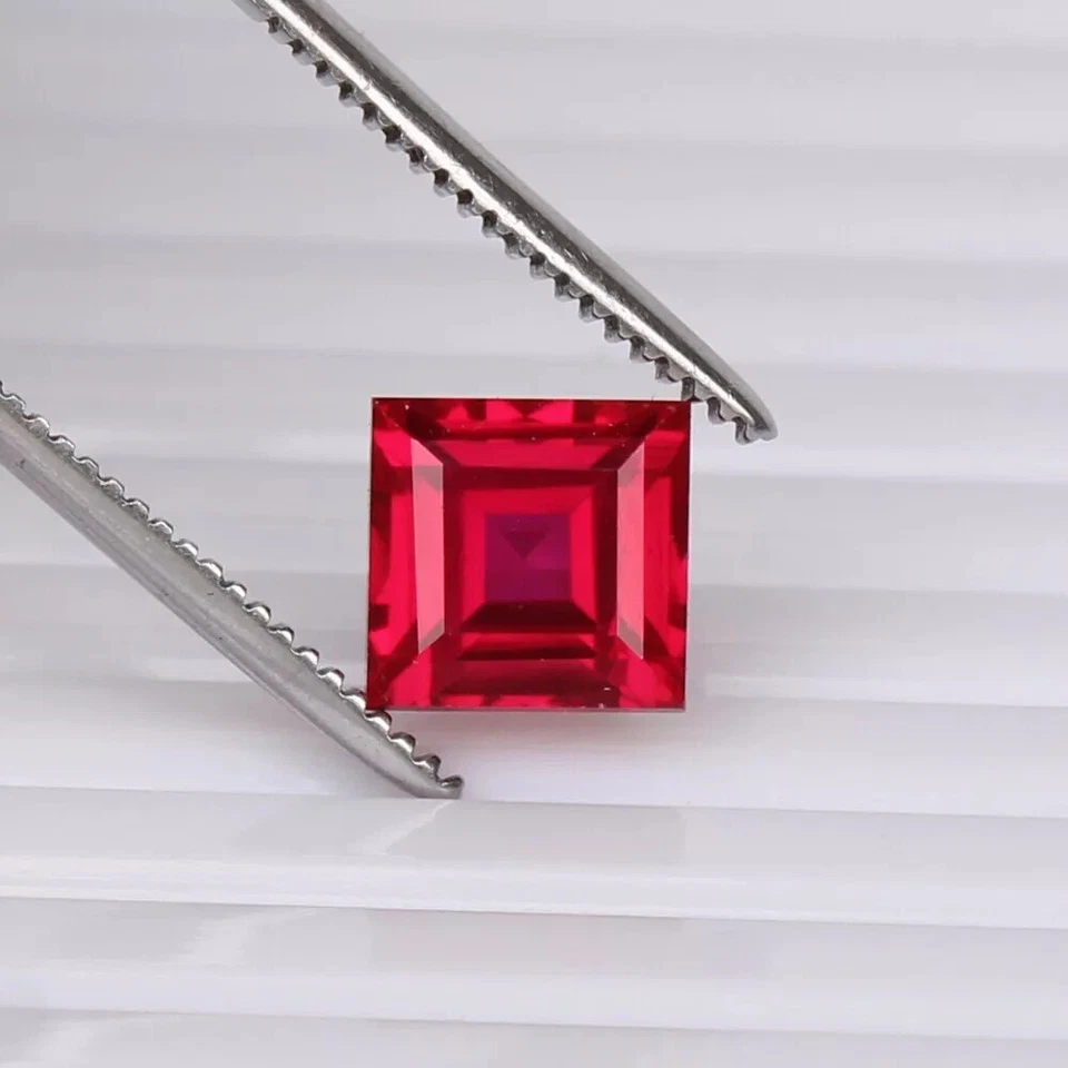 Mozambique Red Ruby Blood 4.70 Ct. Square Shape Loose Gemstone - Image 2 of 4