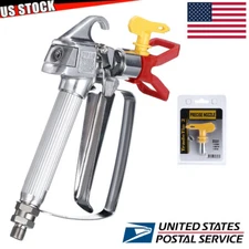 3600PSI Airless Paint Spray Gun 517 Tip & Tip Guard For Sprayers US Fast Ship