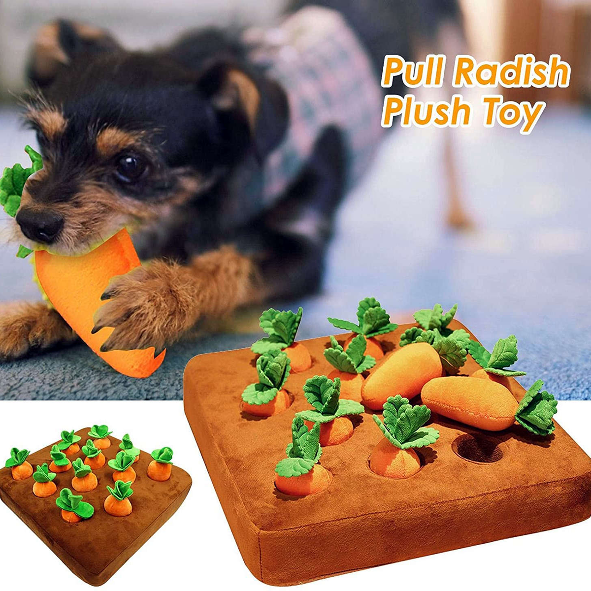 Best Dog Toys **Plush Toy Vegetable Chew Toy for Dogs ** Snuffle