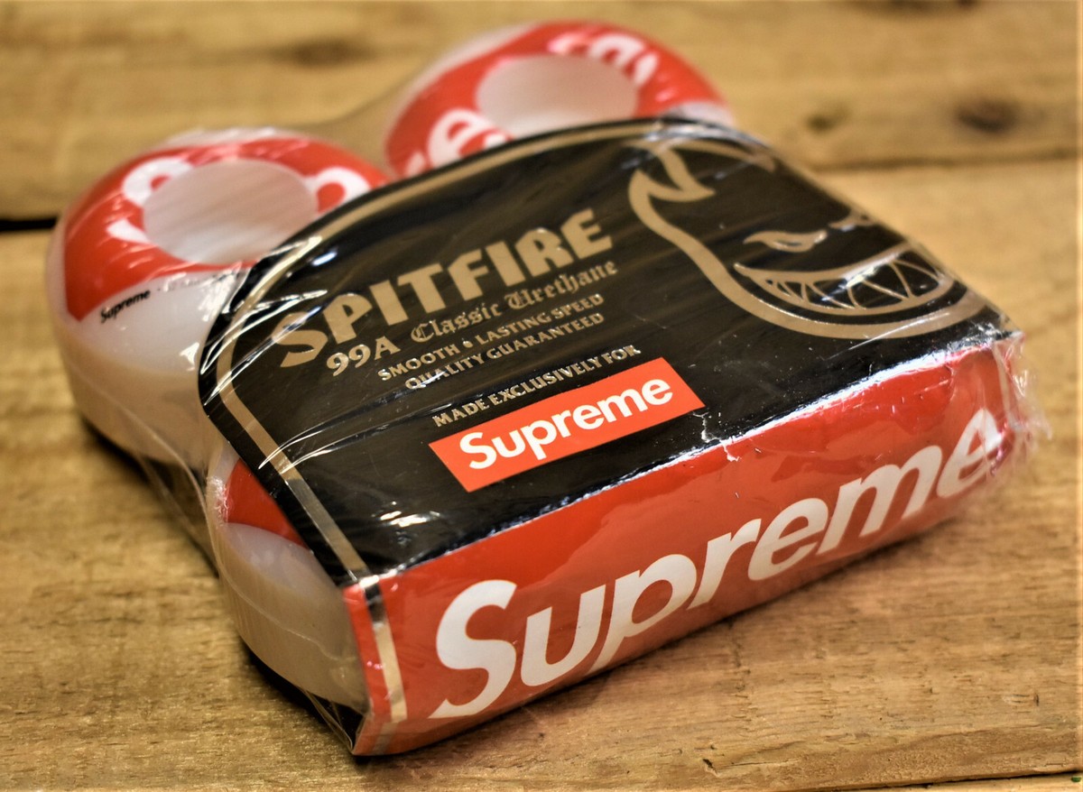 New! Spitfire 99A Supreme Classic Urethane Shop Wheels White & Red