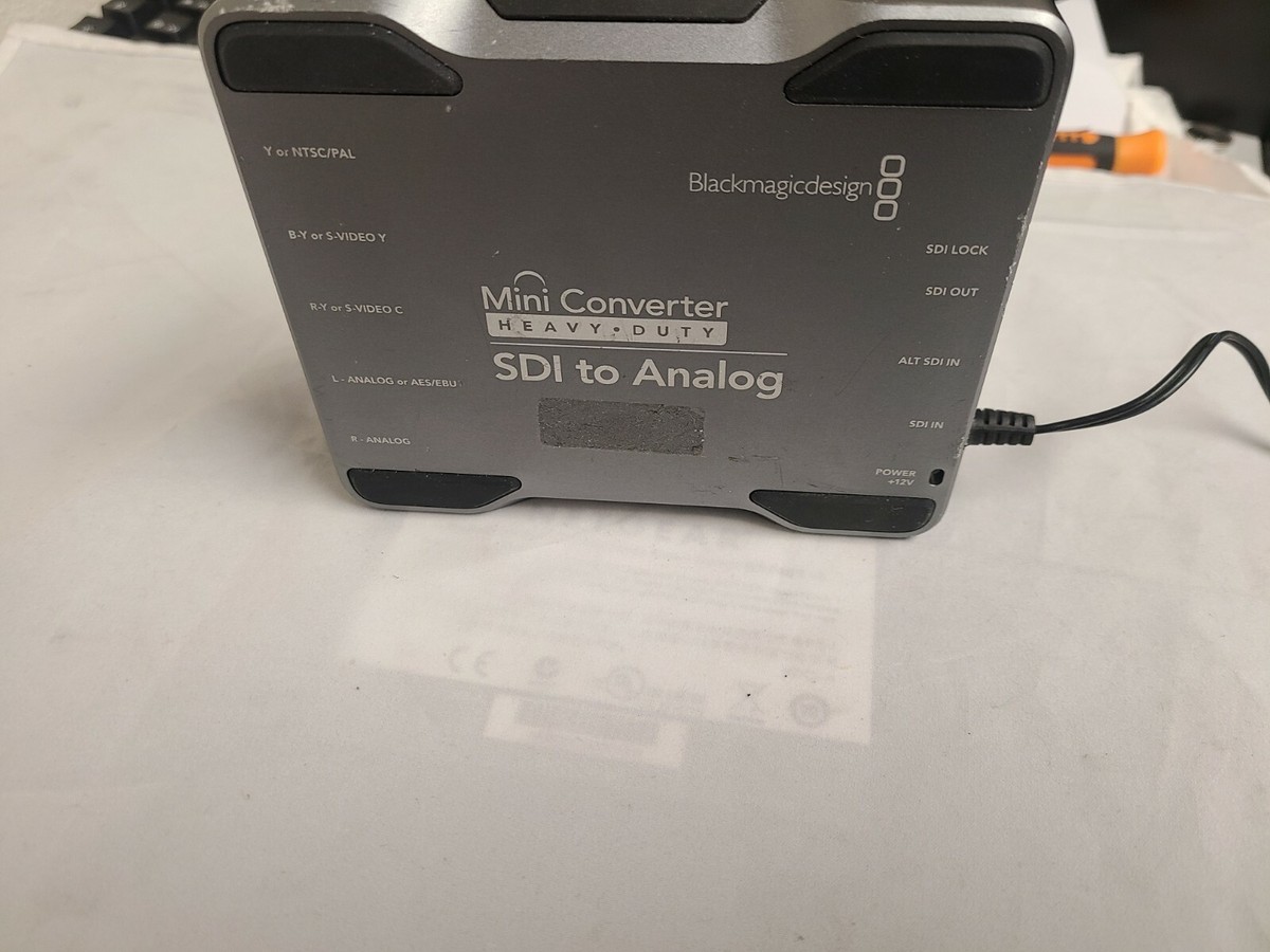 Black magic Design ミニコンバーター heavy Duty BLACKMAGIC DESIGN MINI CONVERTER HEAVY DUTY SDI to ANALOG w/ power