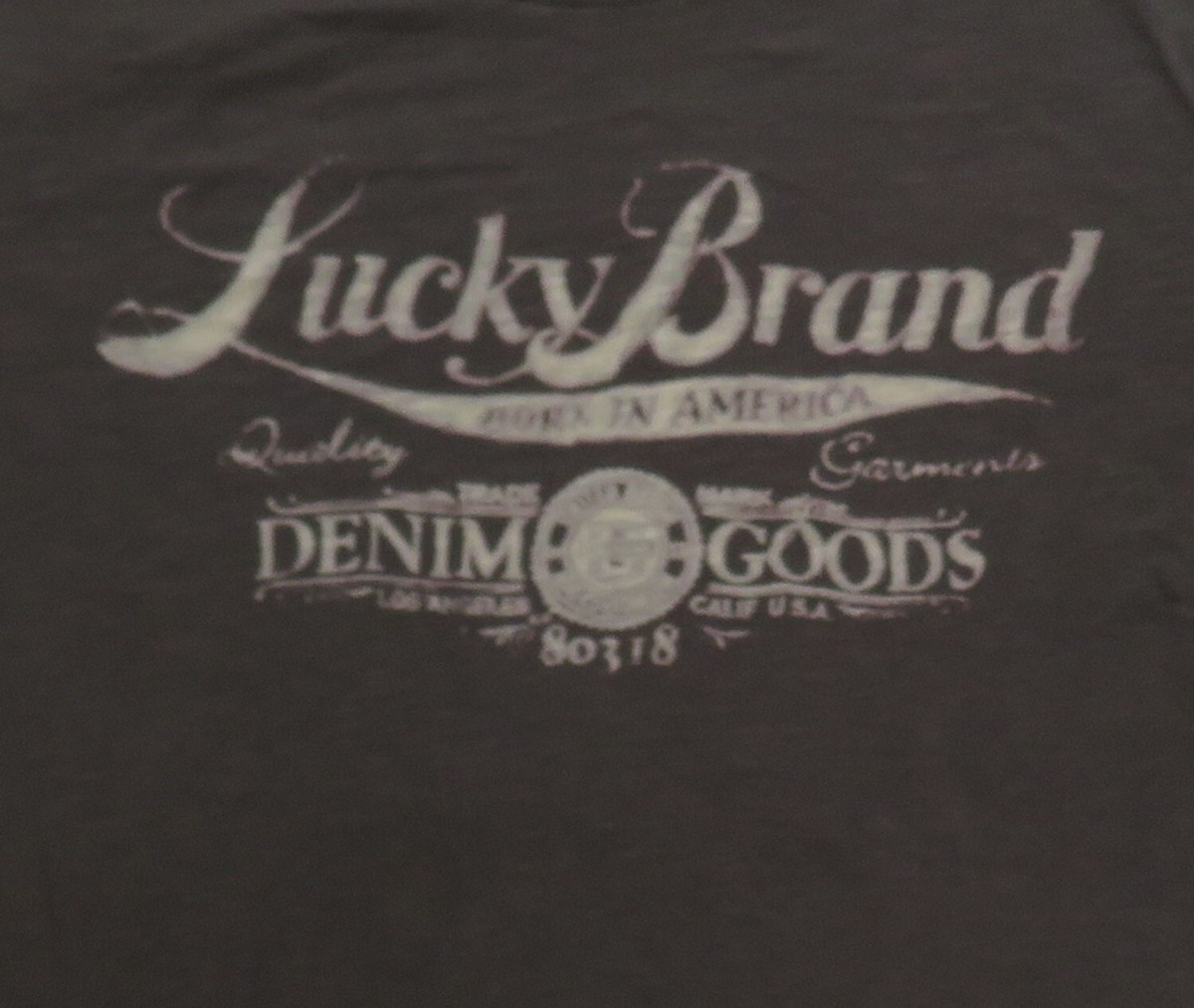 エッセンシャルズ Lucky Brand Vintage T Shirt 2000's Denim Goods Logo | eBay