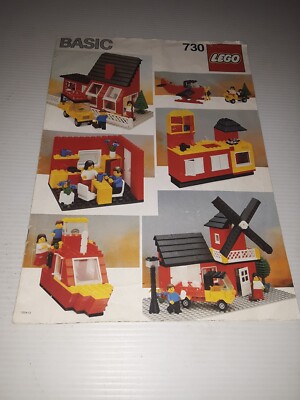 Lego Basic Instruction Manual ONLY Collection  #730 shelf139