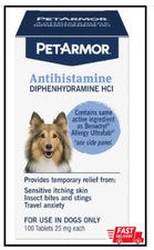 PetArmor Antihistamine Allergy Relief for Dogs, Easy-to-Use Allergy Medicine....