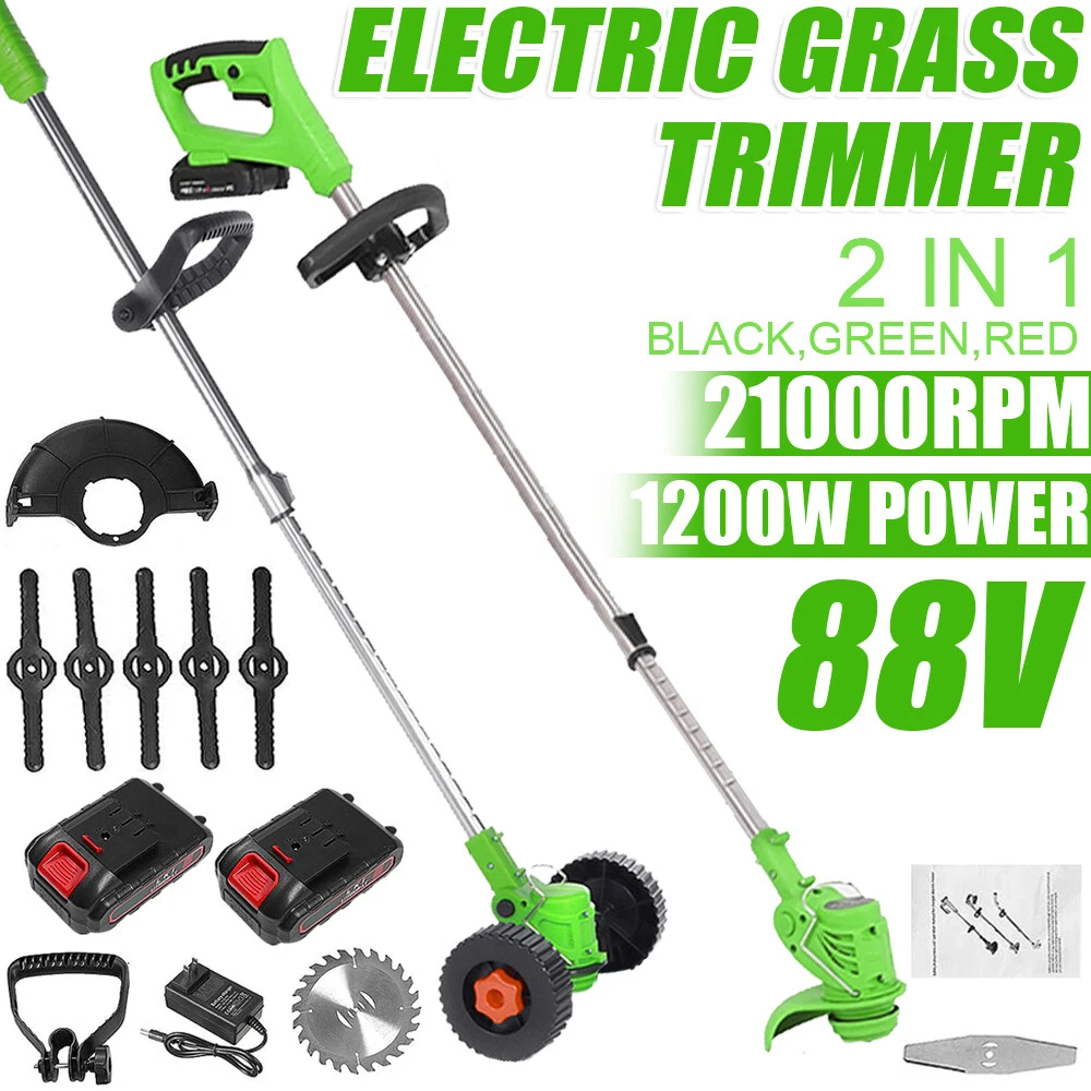Cordless Grass String Trimmer Cutter Electric Weed Eater Lawn