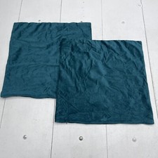Dezene Teal 2 Pack Soft Velvet Square Throw Pillow Covers Size 20x20