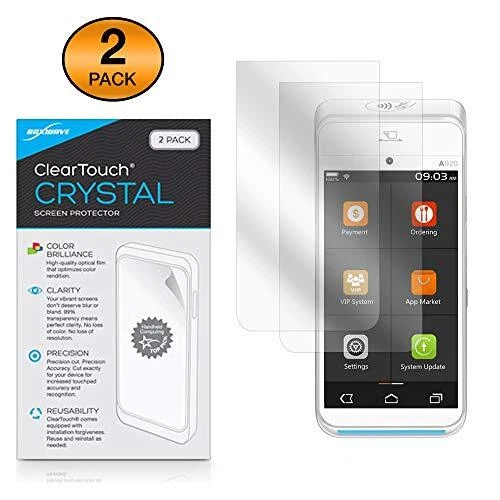 Protector Pantalla Compatible con Pax A920 - Cristal ClearTouch (Pack de 2), HD F... Foto 2 de 4