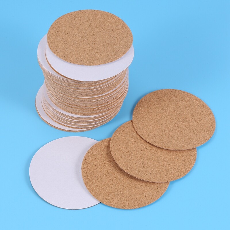 Self Adhesive Cork Coasters, Cork Mats Cork Backs for Coaster F1Z9