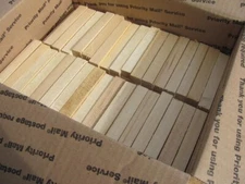 (110)1" x 1" x  5 3/4" Solid Basswood Carving Turning Wood Blocks