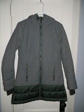 Lole Womens Gray Insulated Hooded Winter Warm Parka Jacket Full Zip Med