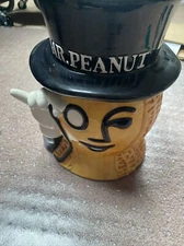 Vintage Mr. Peanut Cookie Jar - Vtg Advertising