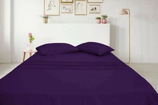 B&B Luxury UltraSoft Bamboo Sheet Set-1800 TC Wrinkle Free,Hypoallergenic-Purple