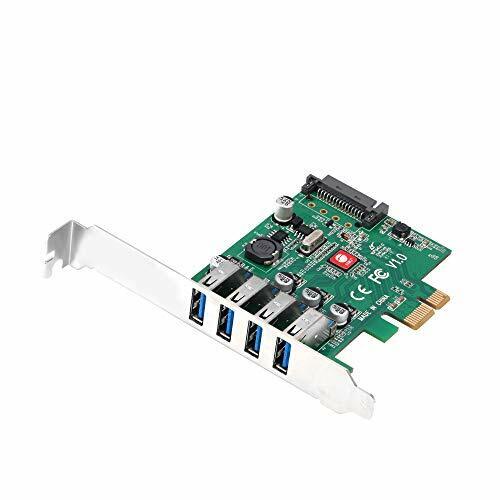 SIIG Dual Profile [DP] USB 3.0 4-Port (5Gbps) PCIe 2.0 Host Expansion