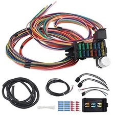14 Circuit Universal Wiring Harness Kit - Chevy, Ford, Chrysler